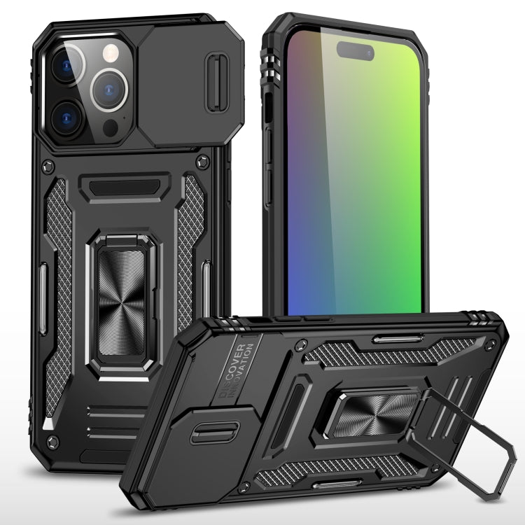 เคสโทรศัพท์เกราะ PC + TPU พร้อมชิลด์กล้อง สำหรับ iPhone 17e / 16e, สำหรับ iPhone 17 Pro Max, สำหรับ iPhone 17 Pro, สำหรับ iPhone 17, สำหรับ iPhone Air, สำหรับ iPhone 16 Pro Max