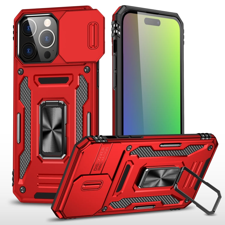 เคสโทรศัพท์เกราะ PC + TPU พร้อมชิลด์กล้อง สำหรับ iPhone 17e / 16e, สำหรับ iPhone 17 Pro Max, สำหรับ iPhone 17 Pro, สำหรับ iPhone 17, สำหรับ iPhone Air, สำหรับ iPhone 16 Pro Max