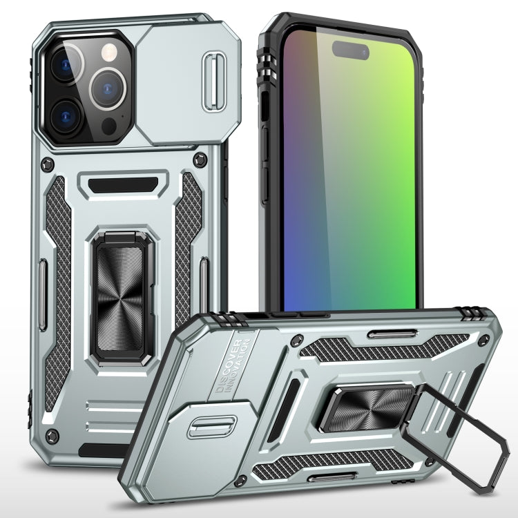 เคสโทรศัพท์เกราะ PC + TPU พร้อมชิลด์กล้อง สำหรับ iPhone 17e / 16e, สำหรับ iPhone 17 Pro Max, สำหรับ iPhone 17 Pro, สำหรับ iPhone 17, สำหรับ iPhone Air, สำหรับ iPhone 16 Pro Max