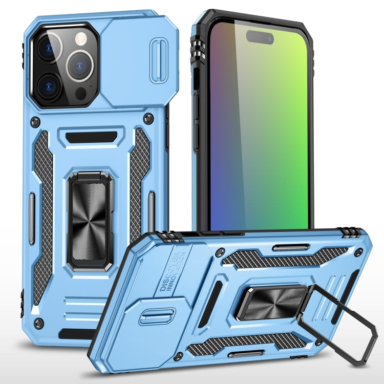 เคสโทรศัพท์เกราะ PC + TPU พร้อมชิลด์กล้อง สำหรับ iPhone 17e / 16e, สำหรับ iPhone 17 Pro Max, สำหรับ iPhone 17 Pro, สำหรับ iPhone 17, สำหรับ iPhone Air, สำหรับ iPhone 16 Pro Max