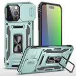 เคสโทรศัพท์เกราะ PC + TPU พร้อมชิลด์กล้อง สำหรับ iPhone 16 Pro, สำหรับ iPhone 16 Plus, สำหรับ iPhone 16, สำหรับ iPhone 15 Pro Max, สำหรับ iPhone 15 Pro, สำหรับ iPhone 15 Plus