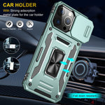 เคสโทรศัพท์เกราะ PC + TPU พร้อมชิลด์กล้อง สำหรับ iPhone 16 Pro, สำหรับ iPhone 16 Plus, สำหรับ iPhone 16, สำหรับ iPhone 15 Pro Max, สำหรับ iPhone 15 Pro, สำหรับ iPhone 15 Plus