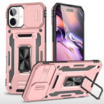 เคสโทรศัพท์เกราะ PC + TPU พร้อมชิลด์กล้อง สำหรับ iPhone 16 Pro, สำหรับ iPhone 16 Plus, สำหรับ iPhone 16, สำหรับ iPhone 15 Pro Max, สำหรับ iPhone 15 Pro, สำหรับ iPhone 15 Plus