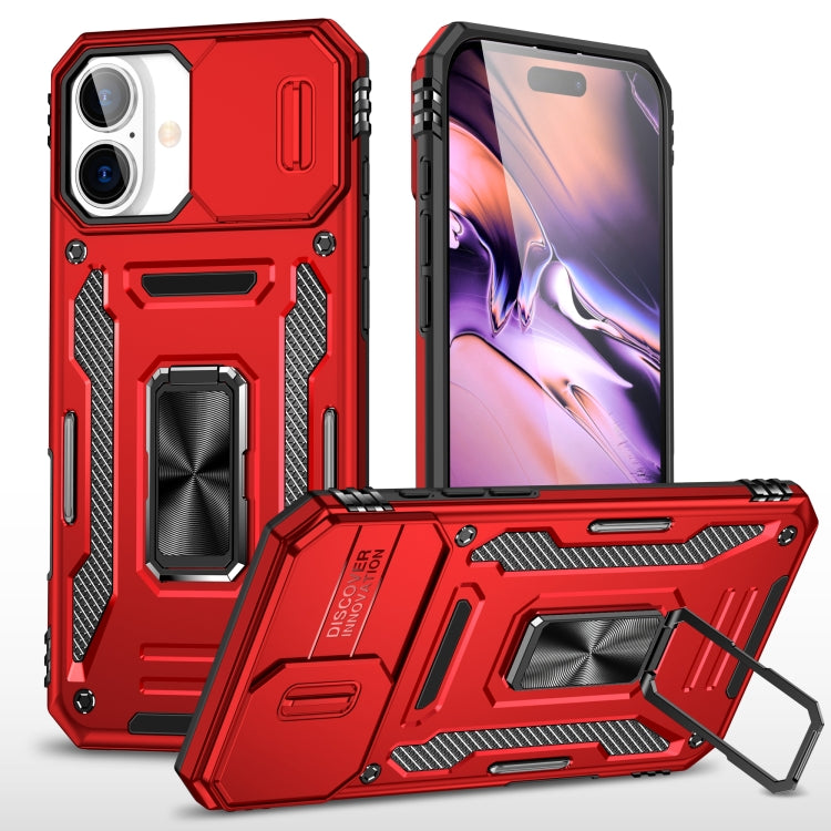 เคสโทรศัพท์เกราะ PC + TPU พร้อมชิลด์กล้อง สำหรับ iPhone 16 Pro, สำหรับ iPhone 16 Plus, สำหรับ iPhone 16, สำหรับ iPhone 15 Pro Max, สำหรับ iPhone 15 Pro, สำหรับ iPhone 15 Plus