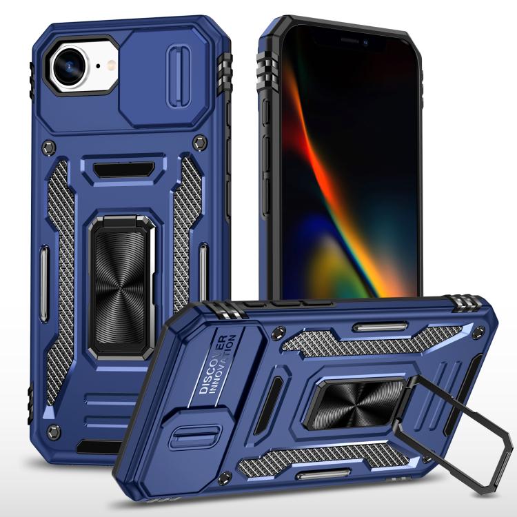 เคสโทรศัพท์เกราะ PC + TPU พร้อมชิลด์กล้อง สำหรับ iPhone 17e / 16e, สำหรับ iPhone 17 Pro Max, สำหรับ iPhone 17 Pro, สำหรับ iPhone 17, สำหรับ iPhone Air, สำหรับ iPhone 16 Pro Max