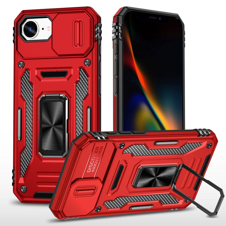 เคสโทรศัพท์เกราะ PC + TPU พร้อมชิลด์กล้อง สำหรับ iPhone 17e / 16e, สำหรับ iPhone 17 Pro Max, สำหรับ iPhone 17 Pro, สำหรับ iPhone 17, สำหรับ iPhone Air, สำหรับ iPhone 16 Pro Max