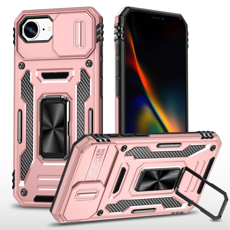 เคสโทรศัพท์เกราะ PC + TPU พร้อมชิลด์กล้อง สำหรับ iPhone 17e / 16e, สำหรับ iPhone 17 Pro Max, สำหรับ iPhone 17 Pro, สำหรับ iPhone 17, สำหรับ iPhone Air, สำหรับ iPhone 16 Pro Max