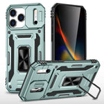 เคสโทรศัพท์เกราะ PC + TPU พร้อมชิลด์กล้อง สำหรับ iPhone 17e / 16e, สำหรับ iPhone 17 Pro Max, สำหรับ iPhone 17 Pro, สำหรับ iPhone 17, สำหรับ iPhone Air, สำหรับ iPhone 16 Pro Max
