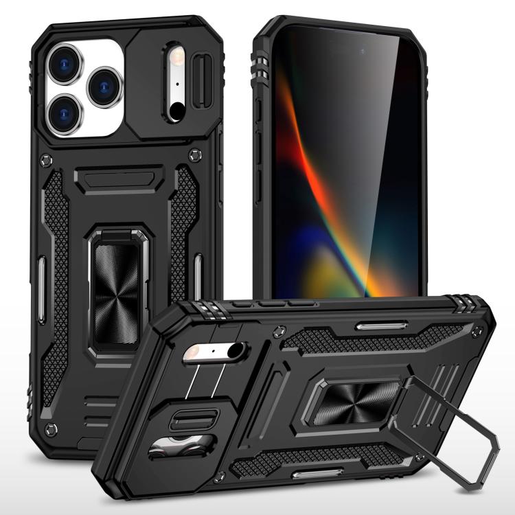 เคสโทรศัพท์เกราะ PC + TPU พร้อมชิลด์กล้อง สำหรับ iPhone 17e / 16e, สำหรับ iPhone 17 Pro Max, สำหรับ iPhone 17 Pro, สำหรับ iPhone 17, สำหรับ iPhone Air, สำหรับ iPhone 16 Pro Max