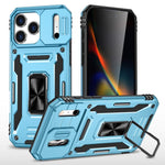 เคสโทรศัพท์เกราะ PC + TPU พร้อมชิลด์กล้อง สำหรับ iPhone 17e / 16e, สำหรับ iPhone 17 Pro Max, สำหรับ iPhone 17 Pro, สำหรับ iPhone 17, สำหรับ iPhone Air, สำหรับ iPhone 16 Pro Max