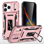 เคสโทรศัพท์เกราะ PC + TPU พร้อมชิลด์กล้อง สำหรับ iPhone 17e / 16e, สำหรับ iPhone 17 Pro Max, สำหรับ iPhone 17 Pro, สำหรับ iPhone 17, สำหรับ iPhone Air, สำหรับ iPhone 16 Pro Max
