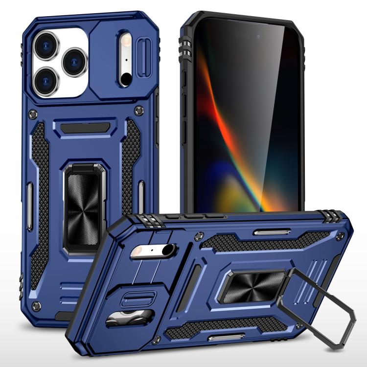 เคสโทรศัพท์เกราะ PC + TPU พร้อมชิลด์กล้อง สำหรับ iPhone 17e / 16e, สำหรับ iPhone 17 Pro Max, สำหรับ iPhone 17 Pro, สำหรับ iPhone 17, สำหรับ iPhone Air, สำหรับ iPhone 16 Pro Max