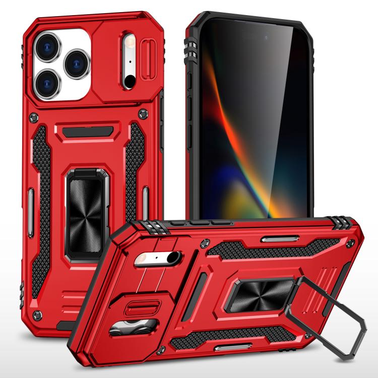เคสโทรศัพท์เกราะ PC + TPU พร้อมชิลด์กล้อง สำหรับ iPhone 17e / 16e, สำหรับ iPhone 17 Pro Max, สำหรับ iPhone 17 Pro, สำหรับ iPhone 17, สำหรับ iPhone Air, สำหรับ iPhone 16 Pro Max
