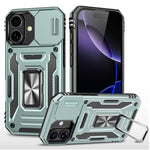 เคสโทรศัพท์เกราะ PC + TPU พร้อมชิลด์กล้อง สำหรับ iPhone 17e / 16e, สำหรับ iPhone 17 Pro Max, สำหรับ iPhone 17 Pro, สำหรับ iPhone 17, สำหรับ iPhone Air, สำหรับ iPhone 16 Pro Max