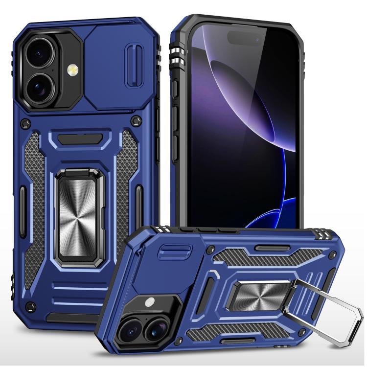 เคสโทรศัพท์เกราะ PC + TPU พร้อมชิลด์กล้อง สำหรับ iPhone 17e / 16e, สำหรับ iPhone 17 Pro Max, สำหรับ iPhone 17 Pro, สำหรับ iPhone 17, สำหรับ iPhone Air, สำหรับ iPhone 16 Pro Max