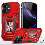 เคสโทรศัพท์เกราะ PC + TPU พร้อมชิลด์กล้อง สำหรับ iPhone 17e / 16e, สำหรับ iPhone 17 Pro Max, สำหรับ iPhone 17 Pro, สำหรับ iPhone 17, สำหรับ iPhone Air, สำหรับ iPhone 16 Pro Max