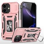 เคสโทรศัพท์เกราะ PC + TPU พร้อมชิลด์กล้อง สำหรับ iPhone 17e / 16e, สำหรับ iPhone 17 Pro Max, สำหรับ iPhone 17 Pro, สำหรับ iPhone 17, สำหรับ iPhone Air, สำหรับ iPhone 16 Pro Max