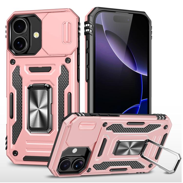 เคสโทรศัพท์เกราะ PC + TPU พร้อมชิลด์กล้อง สำหรับ iPhone 17e / 16e, สำหรับ iPhone 17 Pro Max, สำหรับ iPhone 17 Pro, สำหรับ iPhone 17, สำหรับ iPhone Air, สำหรับ iPhone 16 Pro Max