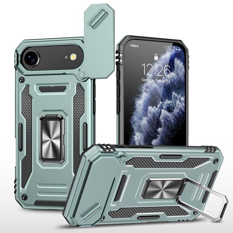 เคสโทรศัพท์เกราะ PC + TPU พร้อมชิลด์กล้อง สำหรับ iPhone 17e / 16e, สำหรับ iPhone 17 Pro Max, สำหรับ iPhone 17 Pro, สำหรับ iPhone 17, สำหรับ iPhone Air, สำหรับ iPhone 16 Pro Max