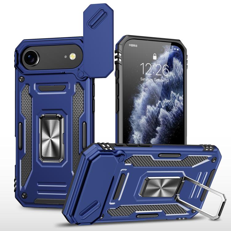 เคสโทรศัพท์เกราะ PC + TPU พร้อมชิลด์กล้อง สำหรับ iPhone 17e / 16e, สำหรับ iPhone 17 Pro Max, สำหรับ iPhone 17 Pro, สำหรับ iPhone 17, สำหรับ iPhone Air, สำหรับ iPhone 16 Pro Max