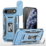 เคสโทรศัพท์เกราะ PC + TPU พร้อมชิลด์กล้อง สำหรับ iPhone 17e / 16e, สำหรับ iPhone 17 Pro Max, สำหรับ iPhone 17 Pro, สำหรับ iPhone 17, สำหรับ iPhone Air, สำหรับ iPhone 16 Pro Max