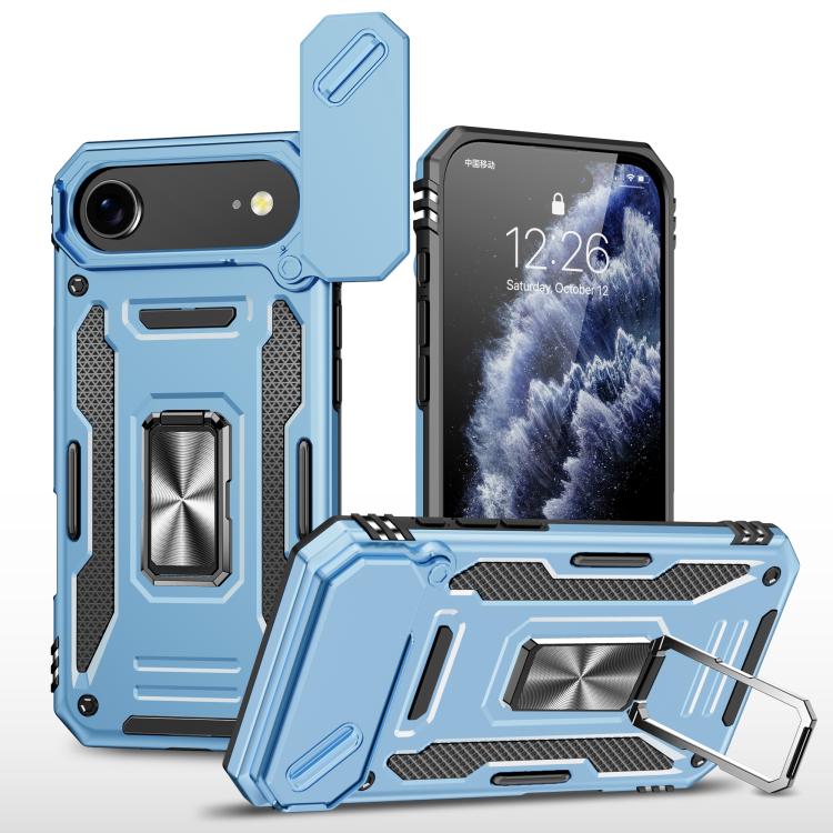 เคสโทรศัพท์เกราะ PC + TPU พร้อมชิลด์กล้อง สำหรับ iPhone 17e / 16e, สำหรับ iPhone 17 Pro Max, สำหรับ iPhone 17 Pro, สำหรับ iPhone 17, สำหรับ iPhone Air, สำหรับ iPhone 16 Pro Max