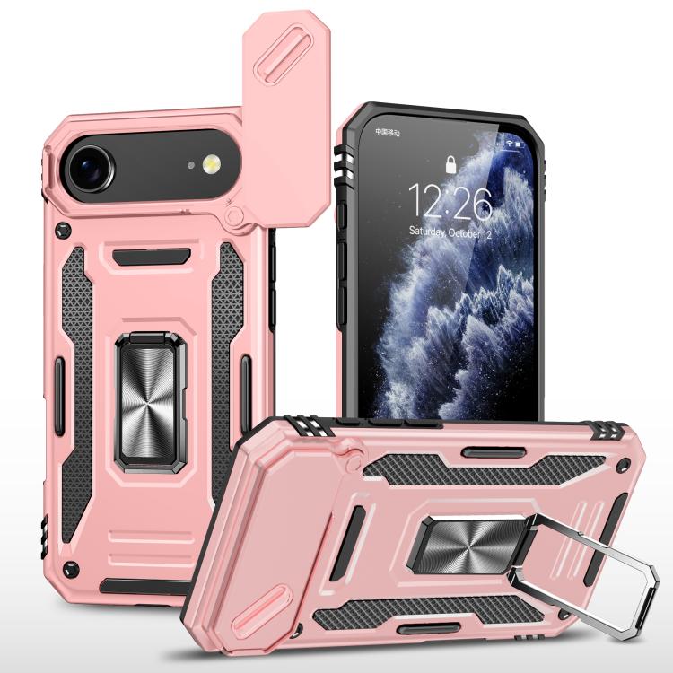 เคสโทรศัพท์เกราะ PC + TPU พร้อมชิลด์กล้อง สำหรับ iPhone 17e / 16e, สำหรับ iPhone 17 Pro Max, สำหรับ iPhone 17 Pro, สำหรับ iPhone 17, สำหรับ iPhone Air, สำหรับ iPhone 16 Pro Max