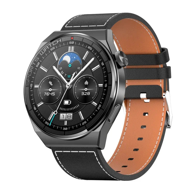 นาฬิกาอัจฉริยะ KT62 หน้าจอกลม TFT ขนาด 1.36 นิ้ว รองรับการโทร Bluetooth/ตรวจวัดออกซิเจนในเลือด พร้อมสายซิลิโคน, สายหนัง, สายเหล็ก