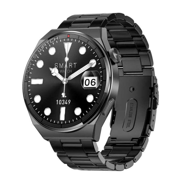 นาฬิกาอัจฉริยะ KT62 หน้าจอกลม TFT ขนาด 1.36 นิ้ว รองรับการโทร Bluetooth/ตรวจวัดออกซิเจนในเลือด พร้อมสายซิลิโคน, สายหนัง, สายเหล็ก