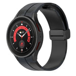 สายรัดนาฬิกาซิลิโคนลายพรางแบบตัวล็อกแม่เหล็ก สำหรับ Samsung Galaxy Watch5 / 5 Pro / Watch 4 / 4 Classic