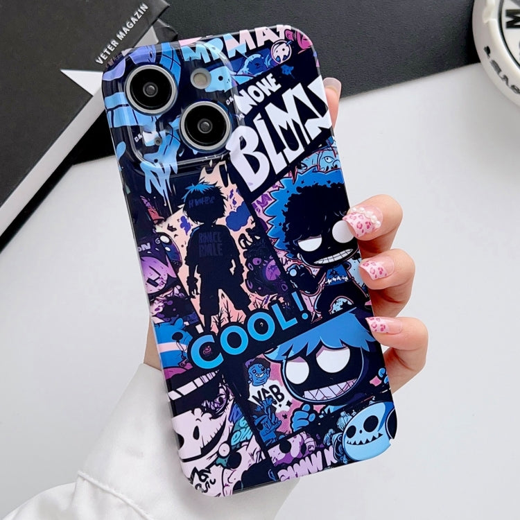 Painted Pattern Precise Hole PC Phone Case, For iPhone 14 Plus