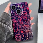Painted Pattern Precise Hole PC Phone Case, For iPhone 14 Plus