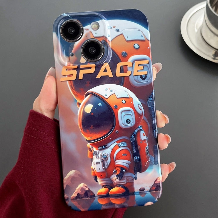 Painted Pattern Precise Hole PC Phone Case, For iPhone 14