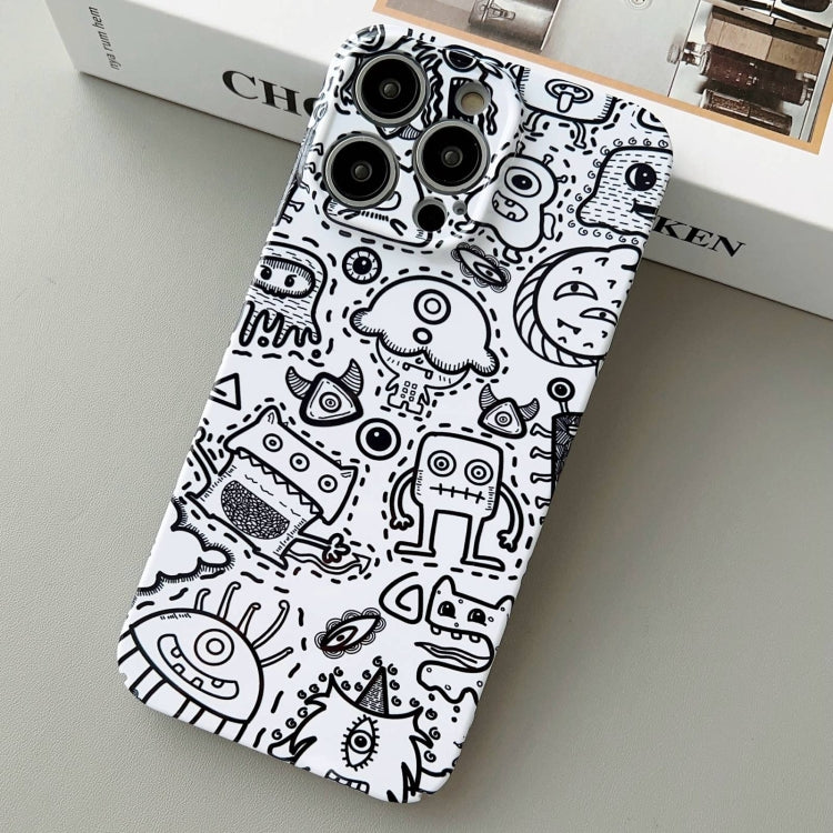 Painted Pattern Precise Hole PC Phone Case, For iPhone 14 Pro Max