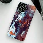 Painted Pattern Precise Hole PC Phone Case, For iPhone 13 Pro