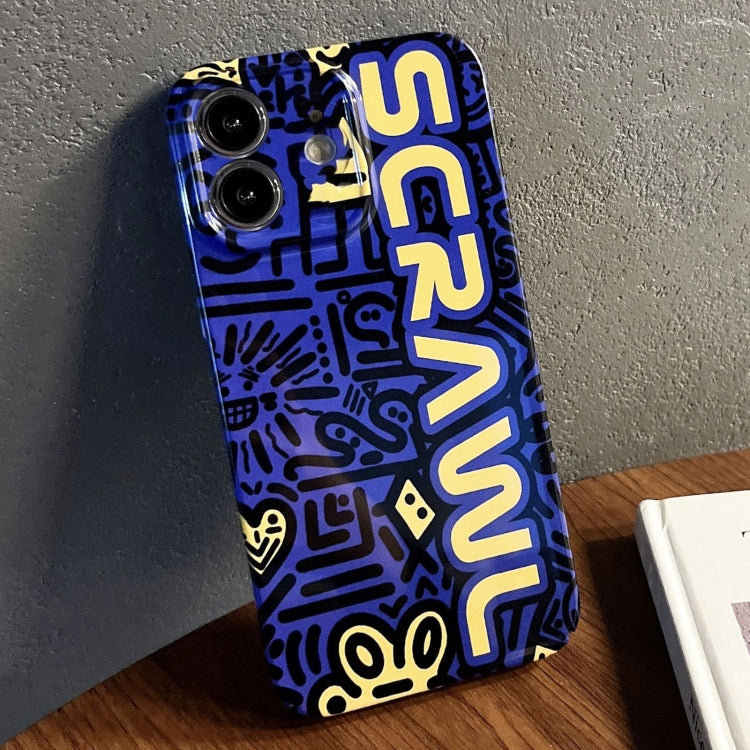 Painted Pattern Precise Hole PC Phone Case, For iPhone 12