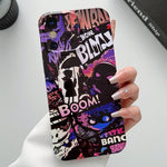 Painted Pattern Precise Hole PC Phone Case, For iPhone X / XS