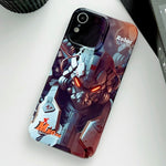 Painted Pattern Precise Hole PC Phone Case, For iPhone XR