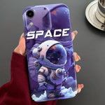 Painted Pattern Precise Hole PC Phone Case, For iPhone XR