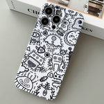 Painted Pattern Precise Hole PC Phone Case, For iPhone 15 Pro