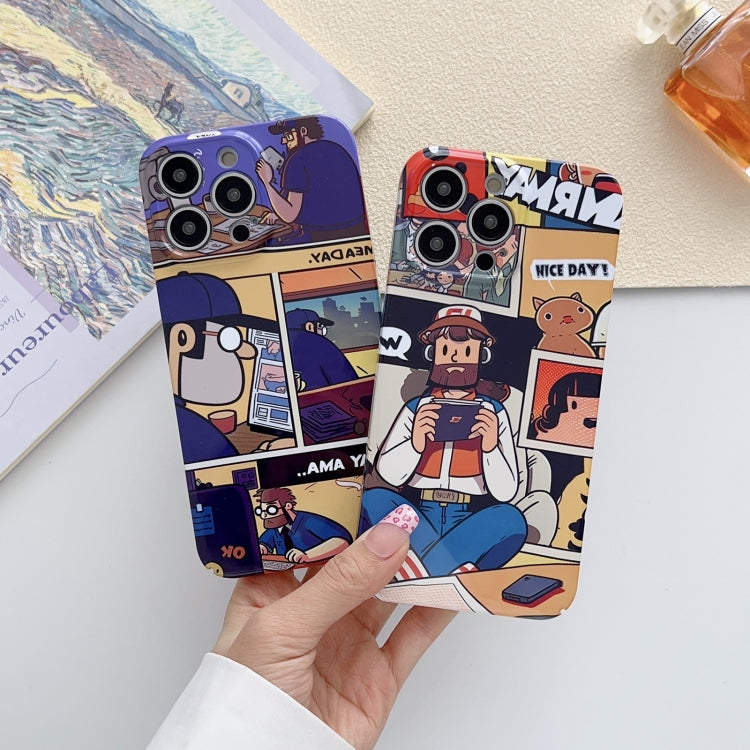 Painted Pattern Precise Hole PC Phone Case, For iPhone 11 Pro Max