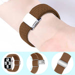 Nylon Loop Magnetic Buckle Watch Band, For Apple Watch Series 8 41mm, For Apple Watch Series 8 45mm