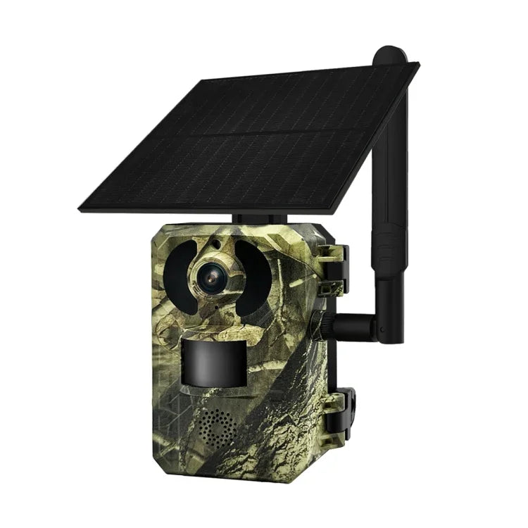 ESCAM QF380 กล้องล่าสัตว์อัจฉริยะเครือข่าย 4MP พร้อมเซ็นเซอร์ PIR พลังงานแสงอาทิตย์ รุ่นยุโรป, รุ่นออสเตรเลีย, รุ่นสหรัฐอเมริกา