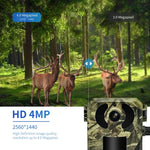 ESCAM QF380 กล้องล่าสัตว์อัจฉริยะเครือข่าย 4MP พร้อมเซ็นเซอร์ PIR พลังงานแสงอาทิตย์ รุ่นยุโรป, รุ่นออสเตรเลีย, รุ่นสหรัฐอเมริกา