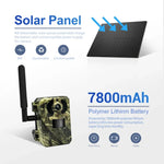 ESCAM QF380 กล้องล่าสัตว์อัจฉริยะเครือข่าย 4MP พร้อมเซ็นเซอร์ PIR พลังงานแสงอาทิตย์ รุ่นยุโรป, รุ่นออสเตรเลีย, รุ่นสหรัฐอเมริกา