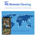 ESCAM QF380 กล้องล่าสัตว์อัจฉริยะเครือข่าย 4MP พร้อมเซ็นเซอร์ PIR พลังงานแสงอาทิตย์ รุ่นยุโรป, รุ่นออสเตรเลีย, รุ่นสหรัฐอเมริกา