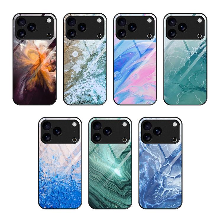 เคสโทรศัพท์กระจกลายหินอ่อน สำหรับ iPhone 17 Pro Max, สำหรับ iPhone 17 Pro, สำหรับ iPhone 17, สำหรับ iPhone Air, สำหรับ iPhone 15 Pro Max, สำหรับ iPhone 15 Pro