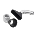 XH-UN099 Carbon Fiber Car Front Bumper Turbo Air Intake Inlet Pipe Air Funnel Kit, Round, Square