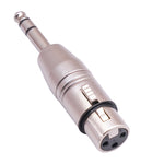 อะแดปเตอร์ LZ1179 6.35 มม. 1/4 TRS ตัวผู้เป็น XLR 3 พิน ตัวเมีย, LZ1179