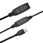 สายต่อขยาย USB 3.0 ตัวผู้เป็นตัวเมีย ความเร็วสูงพิเศษ ยาว 5 เมตร, 10 เมตร